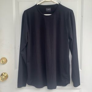 Cuts Curve-hem long sleeve Shirt